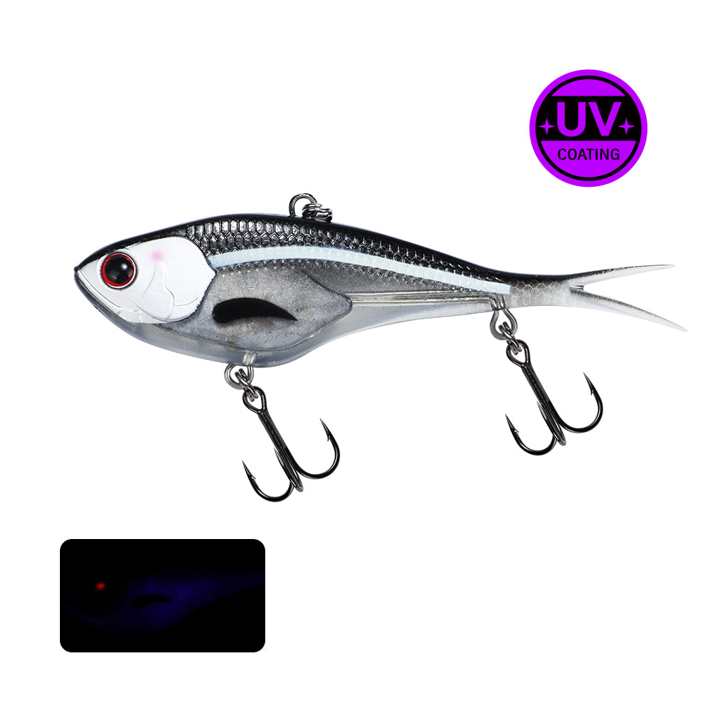 Tremor 3D fish eyes Soft TPE Vibration Trolling fishing lure