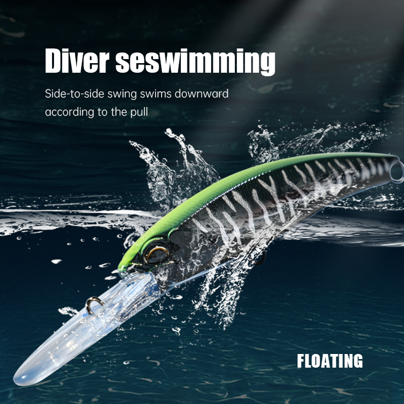 Floating Jerkbait Bass Fishing Lure Freshwater/Saltwater Trout Pike