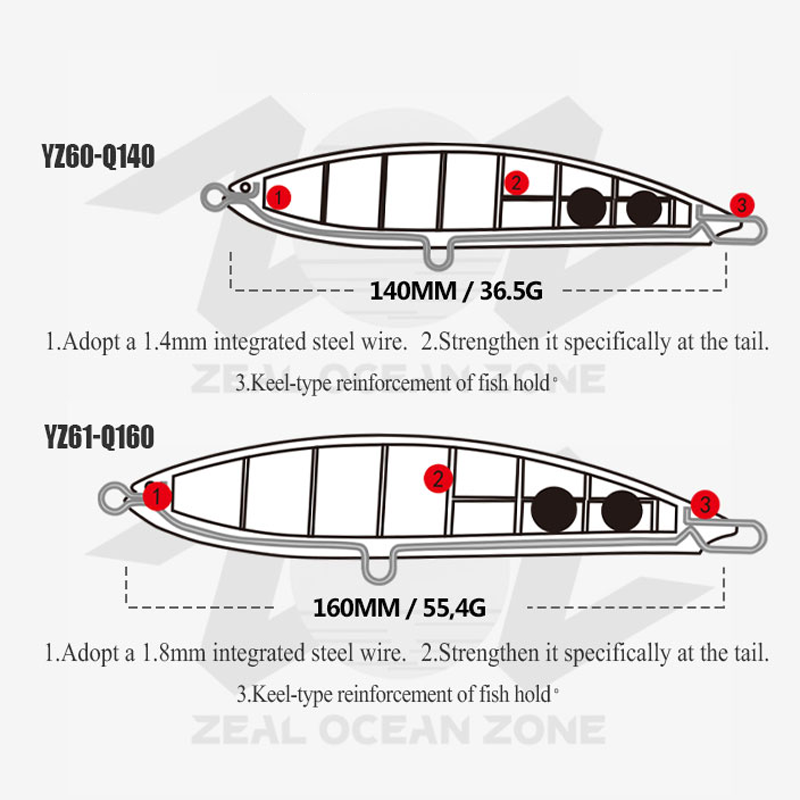Floating Jerkbait Pencil Sea Saltwater Strong Steel Hook Fishing Lure