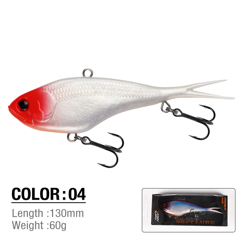 Tremor 3D fish eyes Soft TPE Vibration Trolling fishing lure