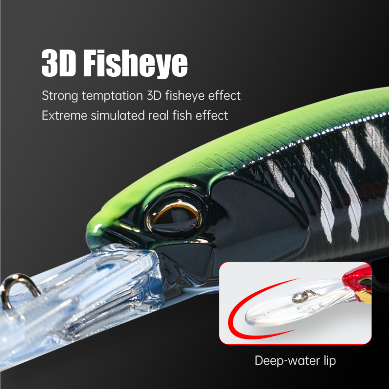 Floating Jerkbait Bass Fishing Lure Freshwater/Saltwater Trout Pike