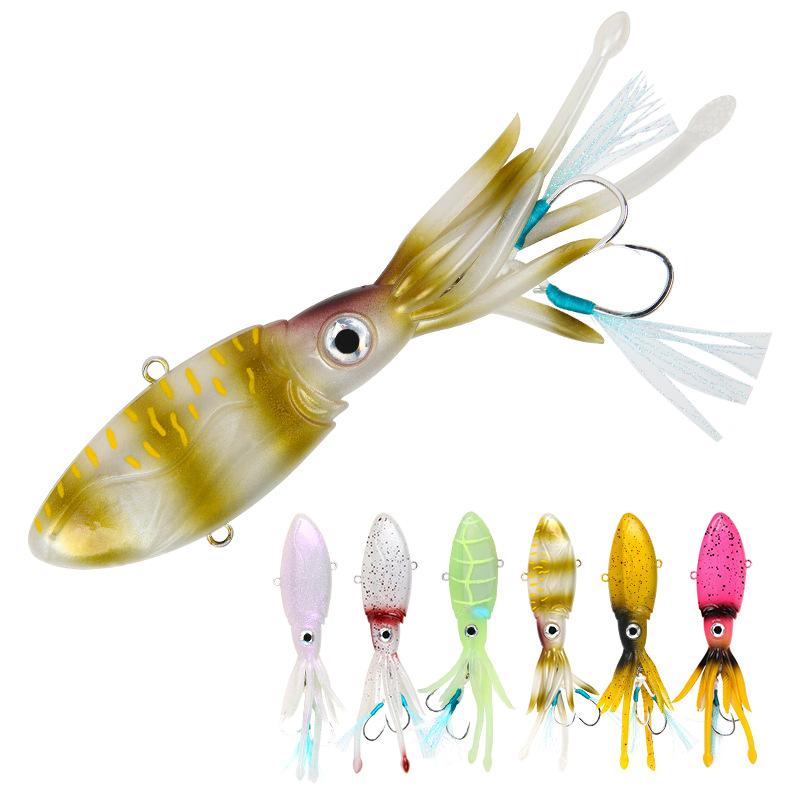 Squid jig Lead Assist Hook Trolling sinking saltwater lure