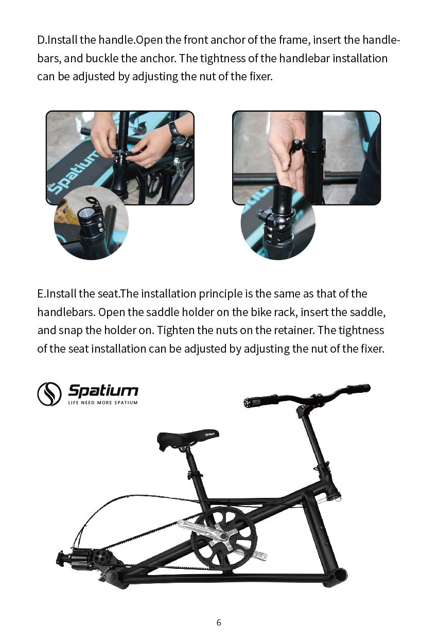 Single-person water bike comes with an inflatable cushion, air pump, auxiliary accessories.