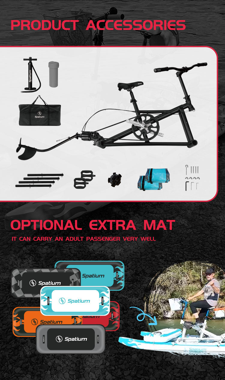single model water bike inflatable front cushion